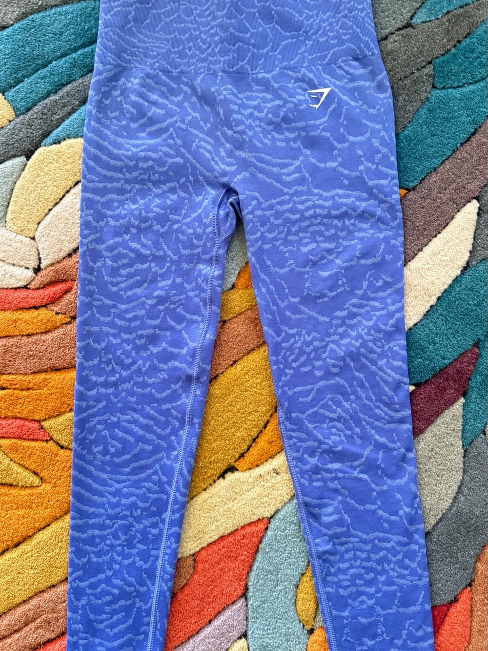Gymshark Kids Purple-Blue Seamless Leggings